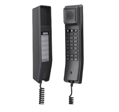 IP ტელეფონი Grandstream GHP611W, Black Compact Hotel IP Phones, 2 lines, 2 SIP accounts, One 10/100 Mbsps Ethernet ports, Wi-Fi, with PSU