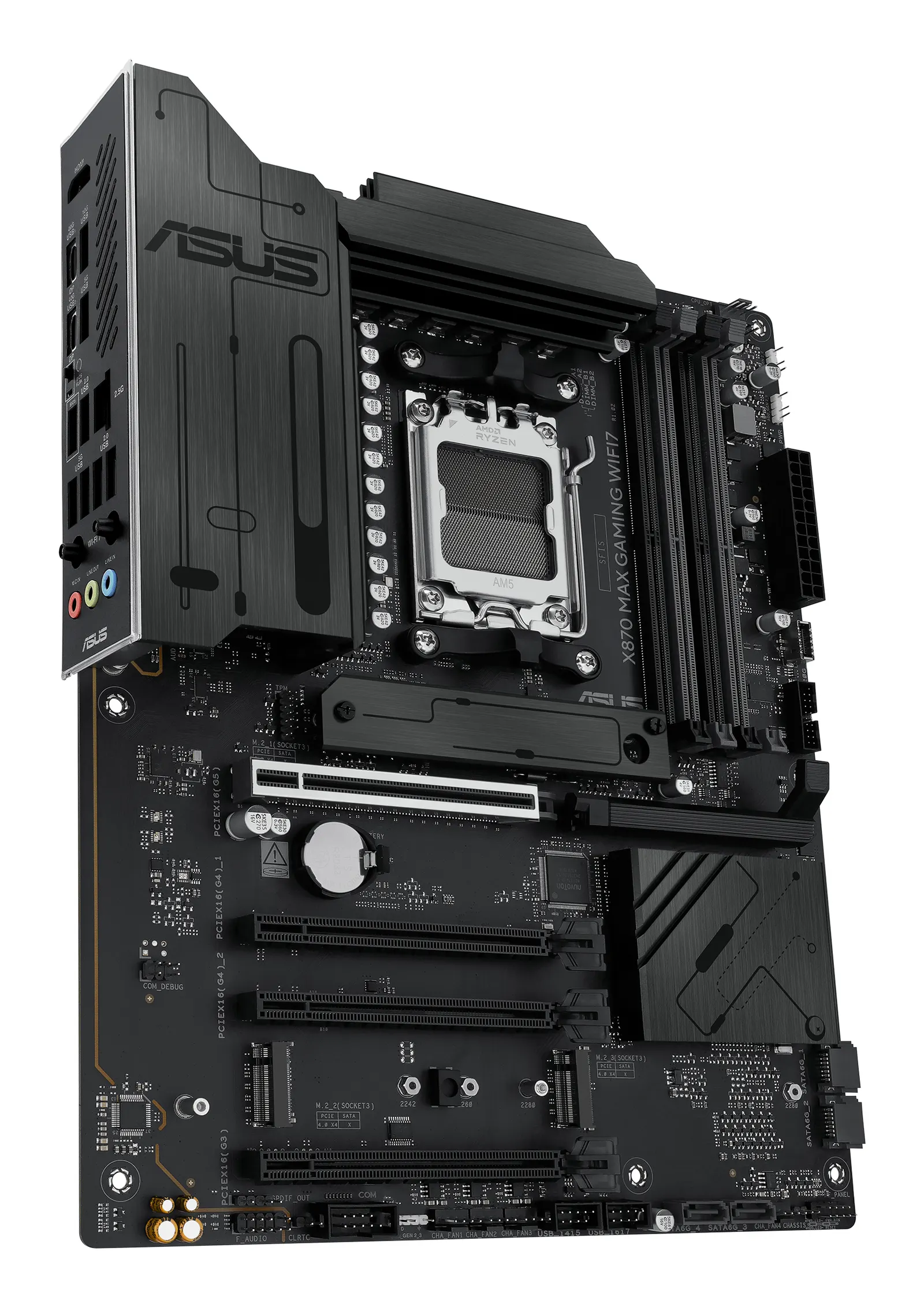 Motherboard ASUS X870 MAX GAMING WIFI7 sAM5 X870 4xDDR5 M.2 HDMI USB Type-C Wi-Fi BT ATX