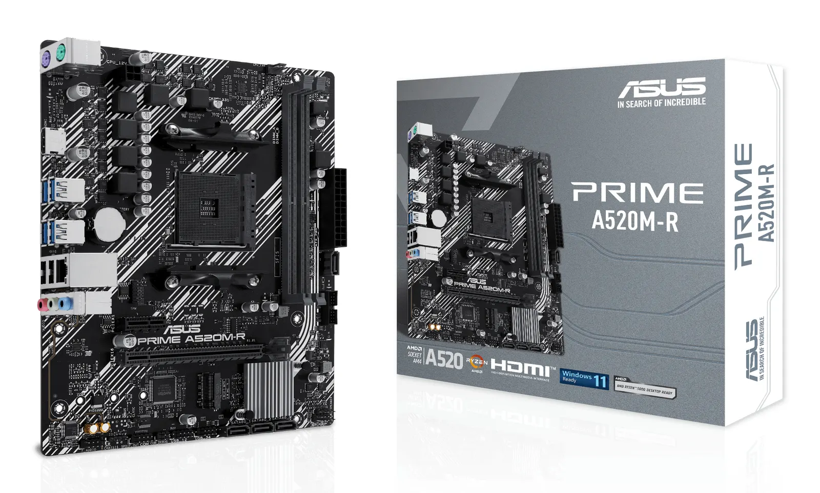 დედაპლატა ASUS Motherboard PRIME A520M-R sAM4 A520 2xDDR4 M.2 HDMI mATX