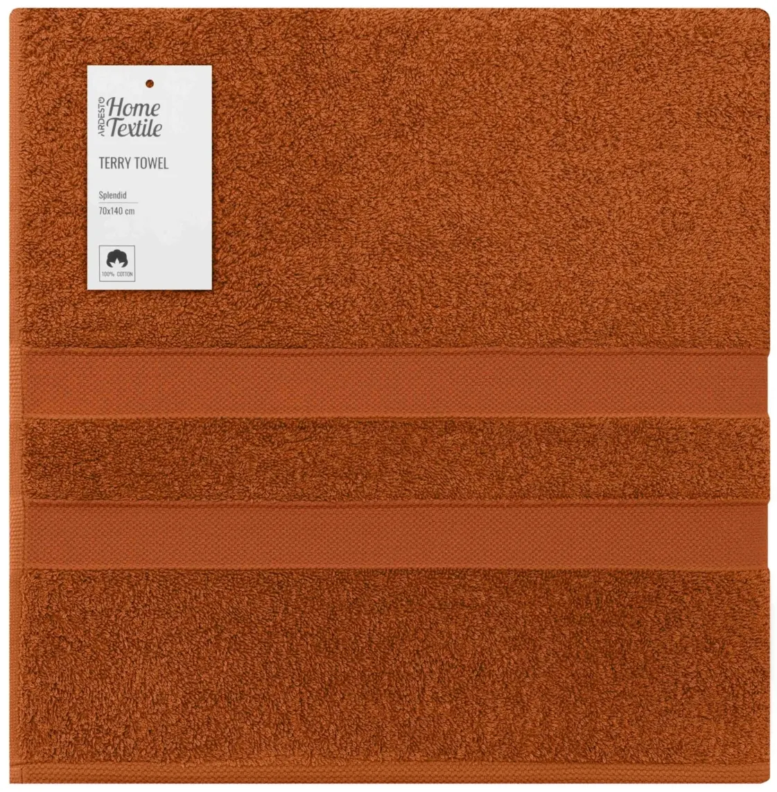 პირსახოცი ARDESTO Terry towel Splendid 70x140cm, 100% cotton, teracotic
