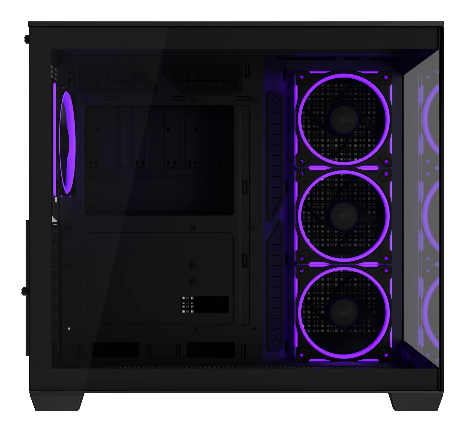 ქეისი ASUS A32 PLUS TG ARGB – Mid Tower | ATX/mATX/Mini-ITX | TG | 4×120mm ARGB Fans | Panoramic Design | GPU 420mm | CPU Cooler 165mm | 360mm Radiator | Black