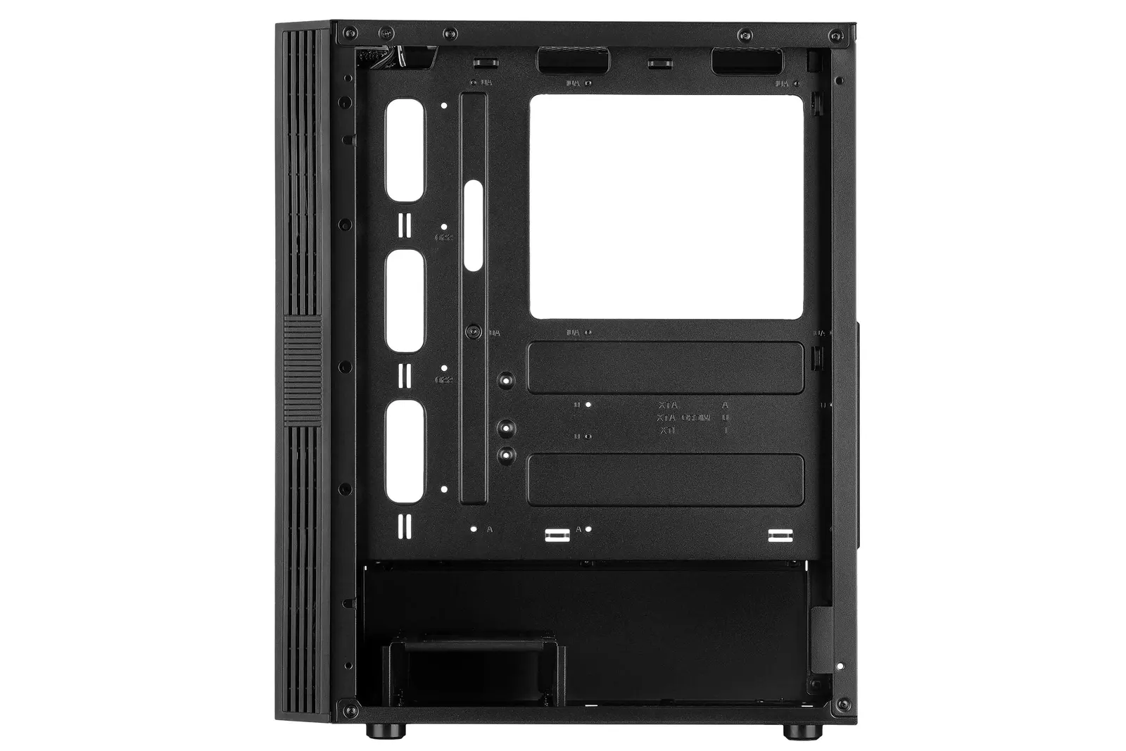 ქეისი 2E GAMING Computer case RUNA (G2107) MidT, 2xUSB2.0, 1xUSB3.0,1x120mm ARGB+ ARGB strip,TG (side panel),without PSU,black
