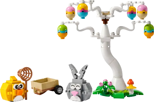 კონსტრუქტორი LEGO Iconic Easter Bunny and Chick Egg Hunt 40808