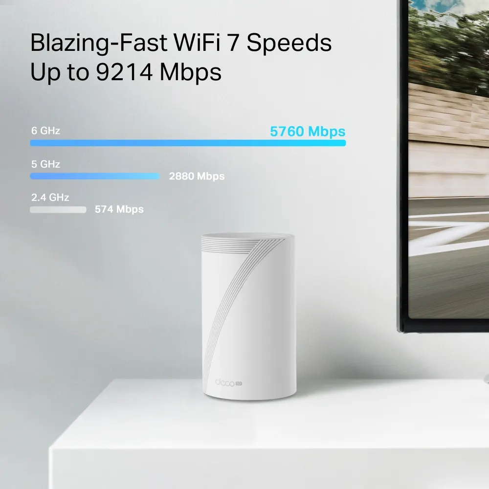 TP-Link Deco BE65-5G Tri-Band Whole Home Mesh Wi-Fi 7 System