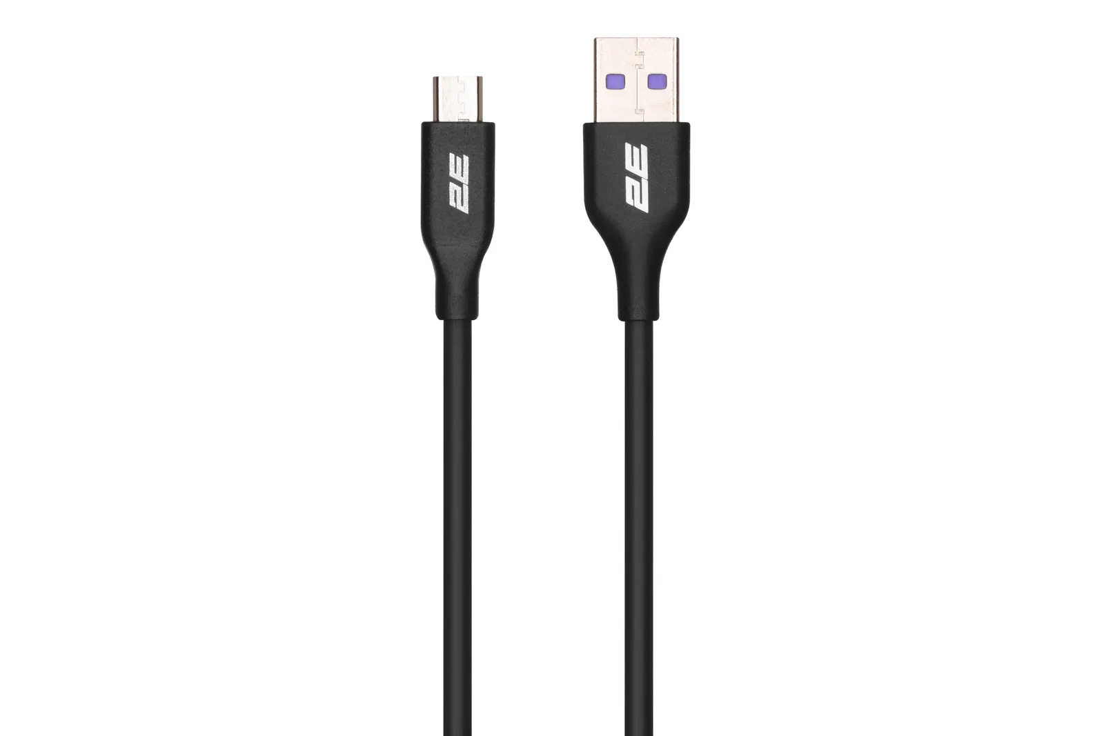 2E Cable USB-A - microUSB Glow 1m Black