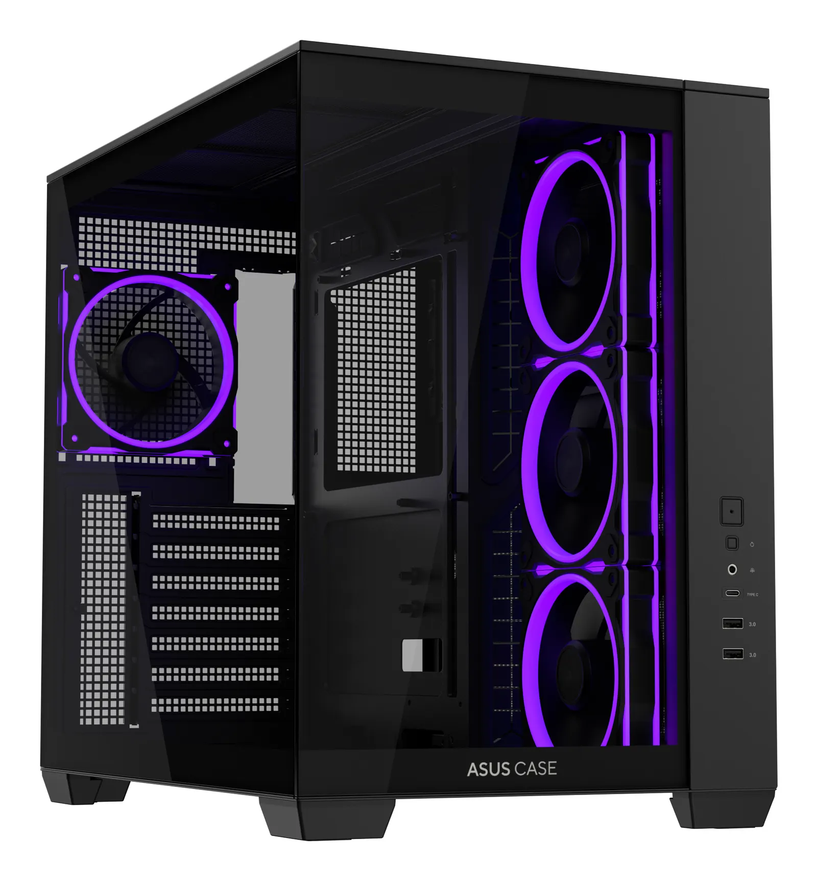 ASUS A32 PLUS TG ARGB – Mid Tower | ATX/mATX/Mini-ITX | TG | 4×120mm ARGB Fans | Panoramic Design | GPU 420mm | CPU Cooler 165mm | 360mm Radiator |
