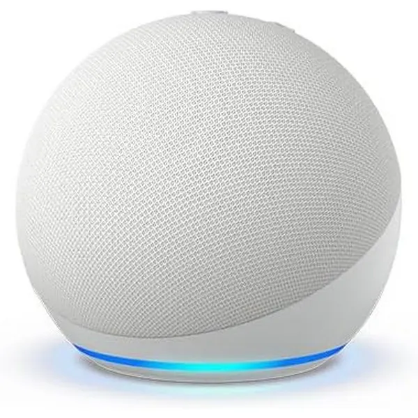ჭკვიანი დინამიკი Amazon Echo Dot (5th Gen) Glacier White - Amazon Alexa, Wi-Fi, iOS 14.0+, Android 9.0+, Fire OS 7.0+, USA Plug