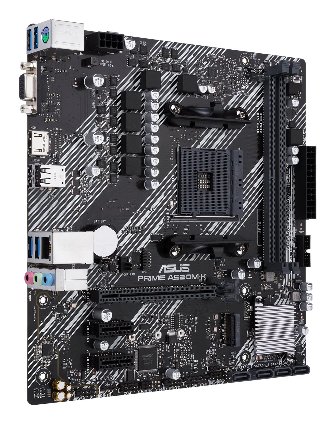 დედაპლატა ASUS Motherboard PRIME A520M-K sAM4 A520 2xDDR4 HDMI D-Sub mATX