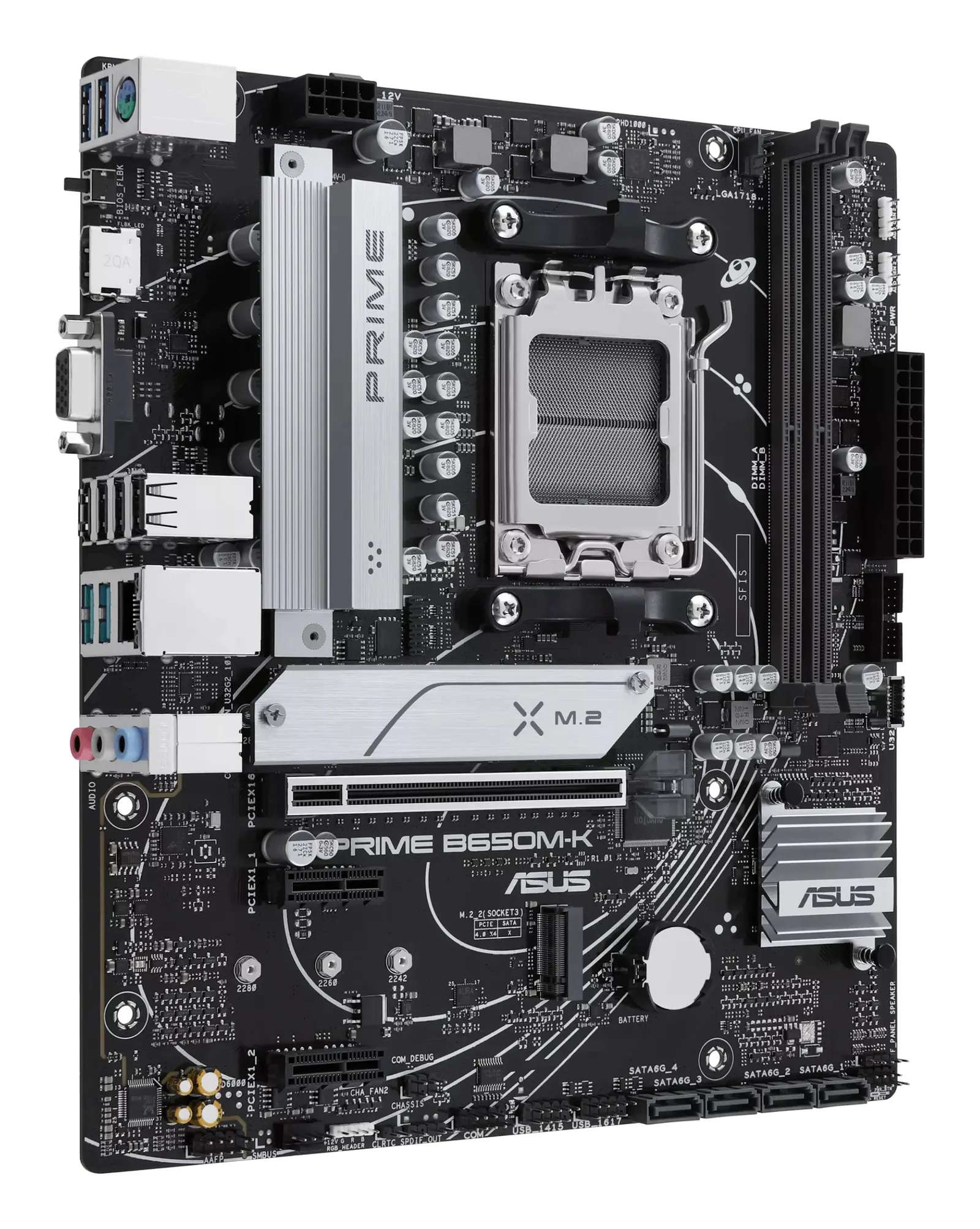 დედაპლატა ASUS Motherboard PRIME B650M-K sAM5 B650 2xDDR5 M.2 HDMI D-Sub mATX