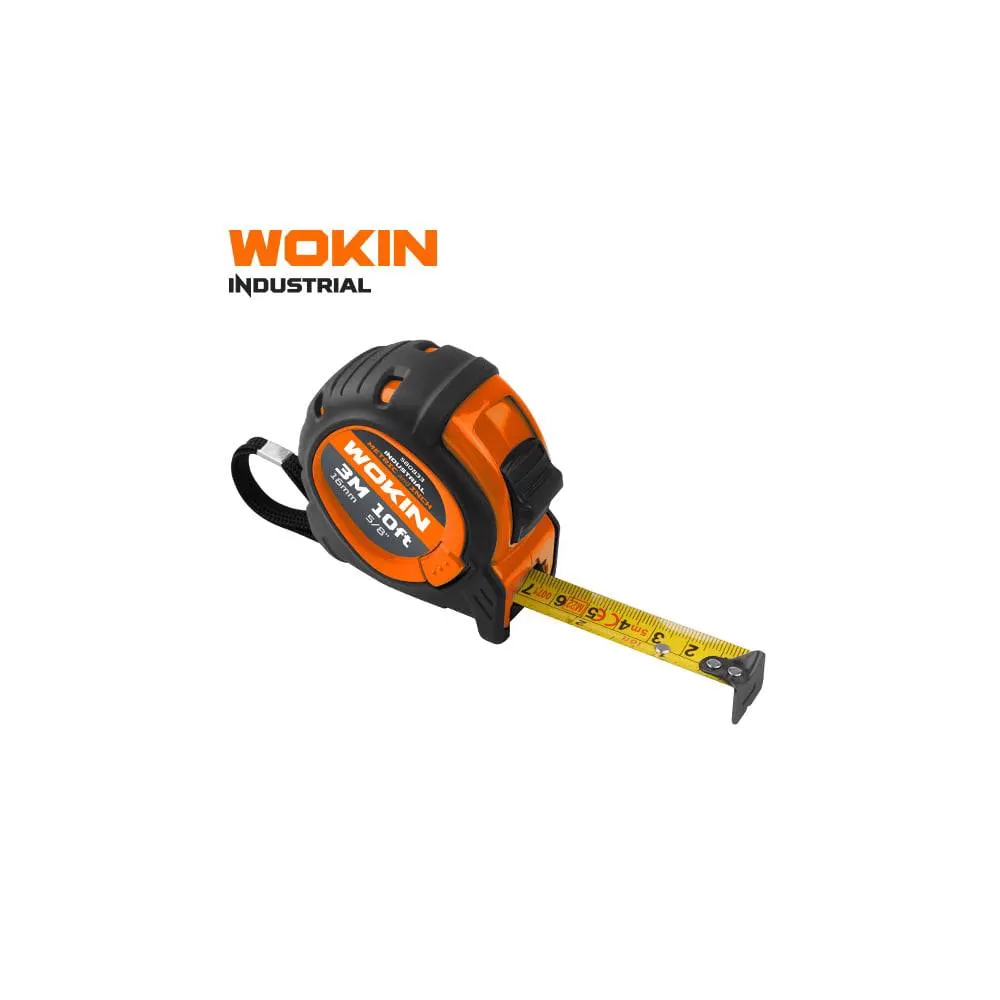 საზომი ლენტი Wokin 580833, 3M, Measuring Tape, Black/Orange