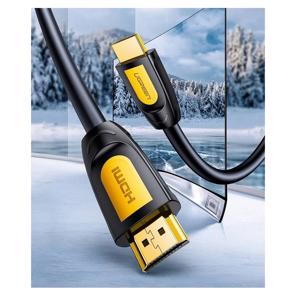 HDMI კაბელი UGREEN HD101 (10128) HDMI to HDMI Cable, 1.5m Yellow/Black