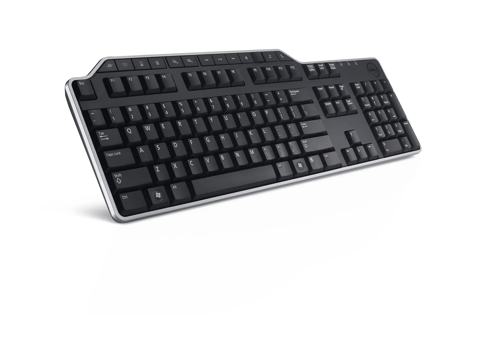 კლავიატურა Dell Keyboard : Russian (QWERTY) Dell KB-522 Wired Business Multimedia USB Keyboard Black (Kit)