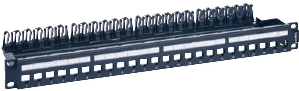 PATCH PANEL 24 RJ45 CAT 5E/6/6A KS TO BE EQUIPPED WITH METAL CABLE HOLDER