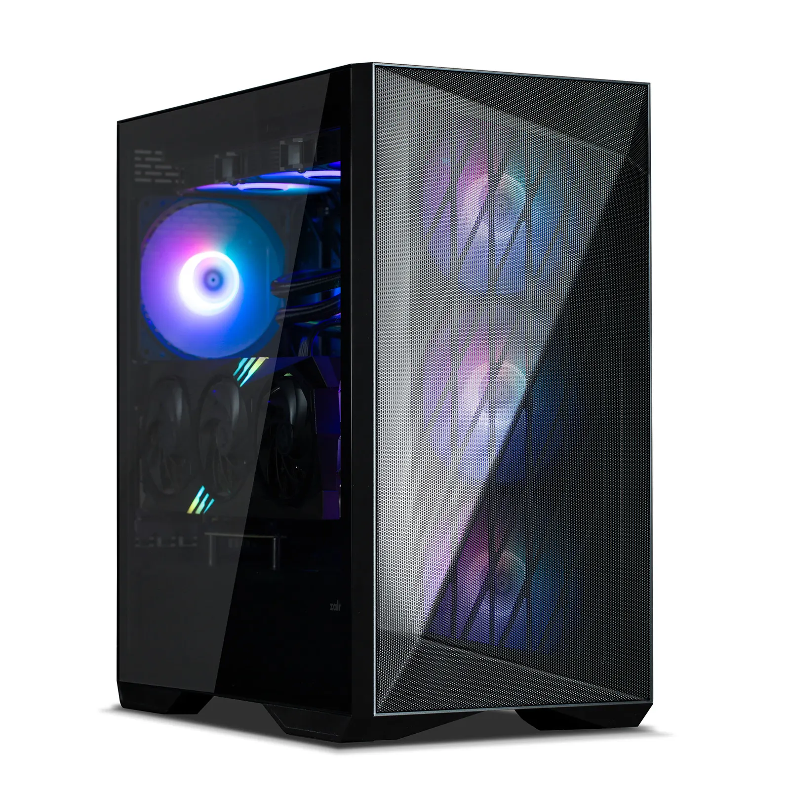 ქეისი Zalman PC case Z9 Iceberg MS without PSU, 2xUSB3.0, 2xUSB2.0, 1xUSB 3.1 Gen2 Type-C, 4x140mm ARGB, VGA 390mm, LCS ready, TG Side Panel, EATX, black