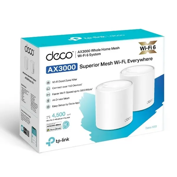 Mesh სისტემა TP-Link Deco X50 (2-pack) 2402Mbps