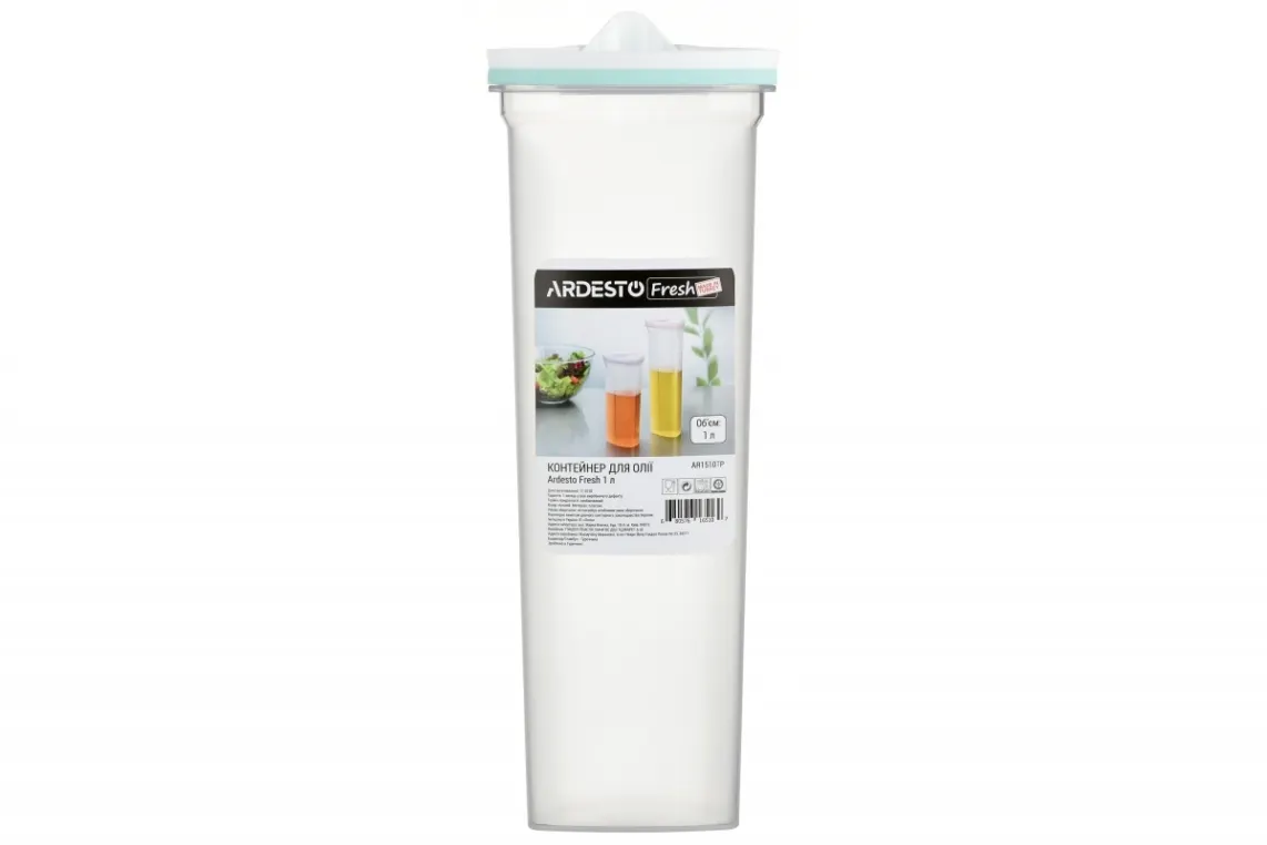 ARDESTO Oil container Fresh 1 l, tiffany blue, plastic