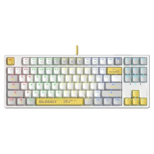 კლავიატურა Bloody S87 Wired Mechanical Energy White