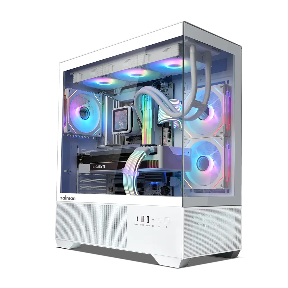 Zalman PC case Chronix V2 without PSU, 1xUSB3.0, 1xUSB2.0, 1x Type C, 2x120mm ARGB Reverse, 4x120mm ARGB, VGA 410mm, LCS ready, TG Side/Front Panel
