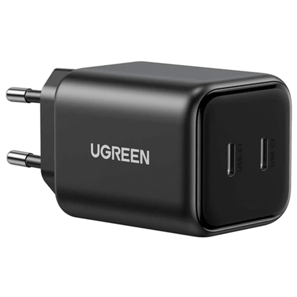 მობილურის დამტენი UGREEN X526 (65058), 45W, Dual Type-C GaN Fast Charger, Black