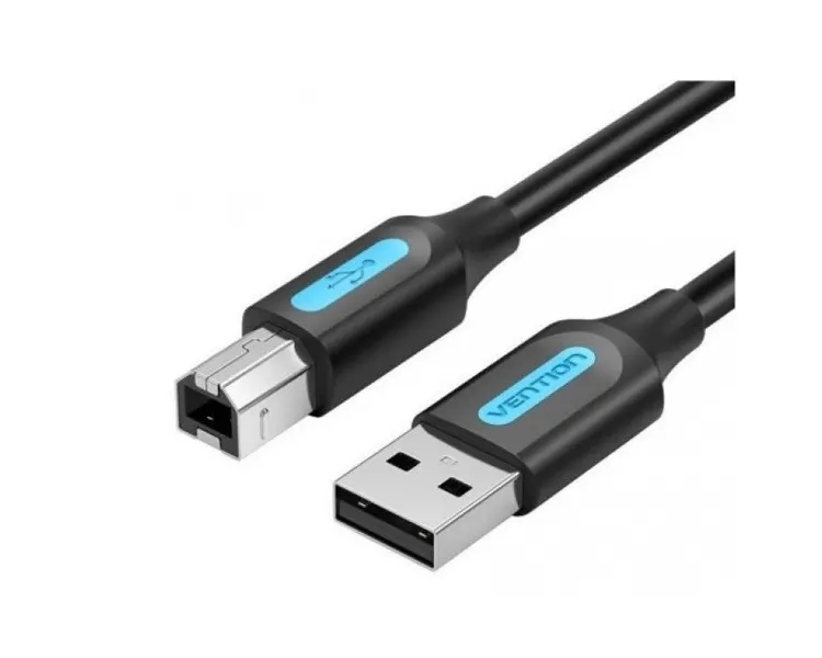 კაბელი Vention COQBG USB 2.0 Printer Cable 1.5m Black
