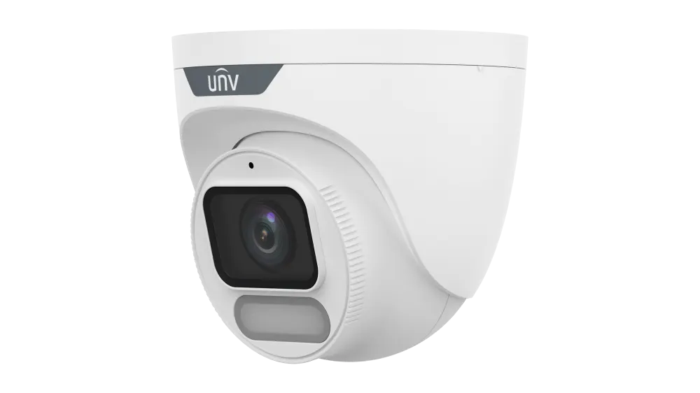 IP კამერა - 8მპ, 2.8მმ, Turret, UMD, Mic, SD, ColorHunter, Wise-ISP, Uniview IPC3628LE-ADF28K-WP