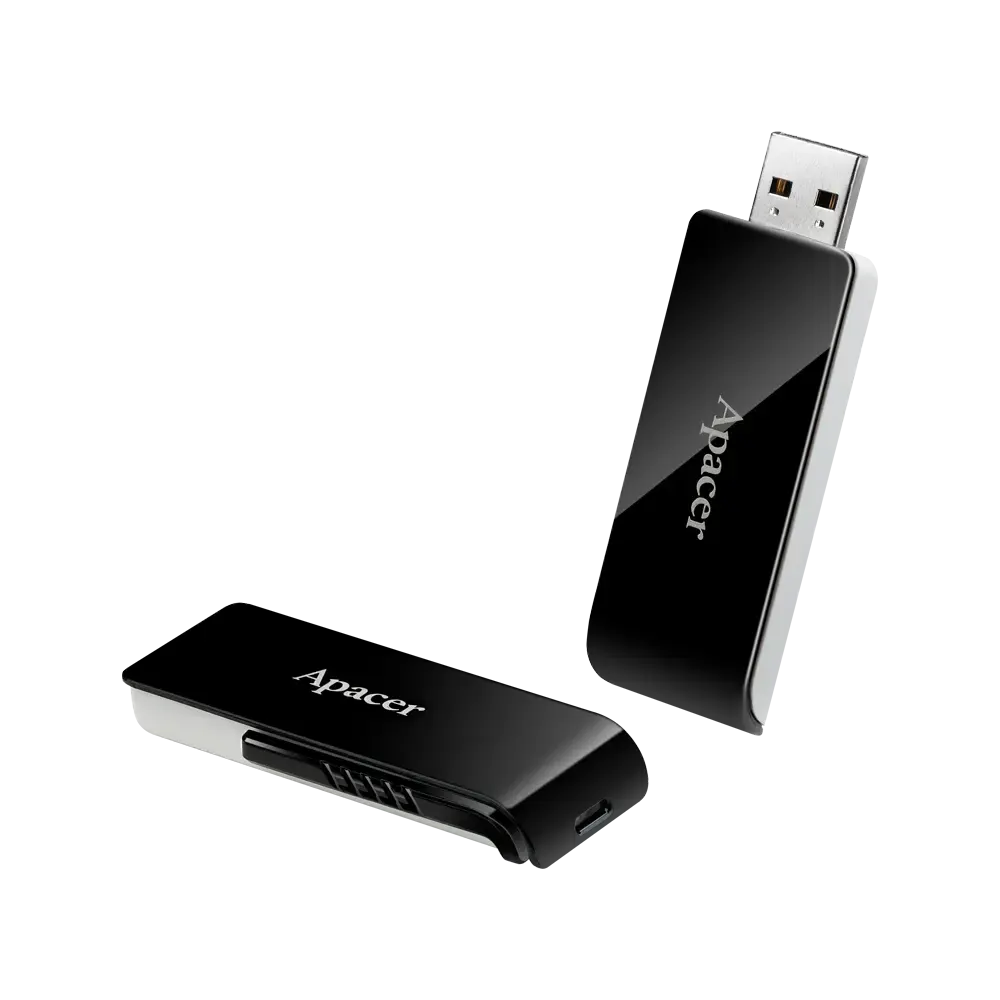Apacer, AH350, 32GB, USB 3.2 Gen 1, Black