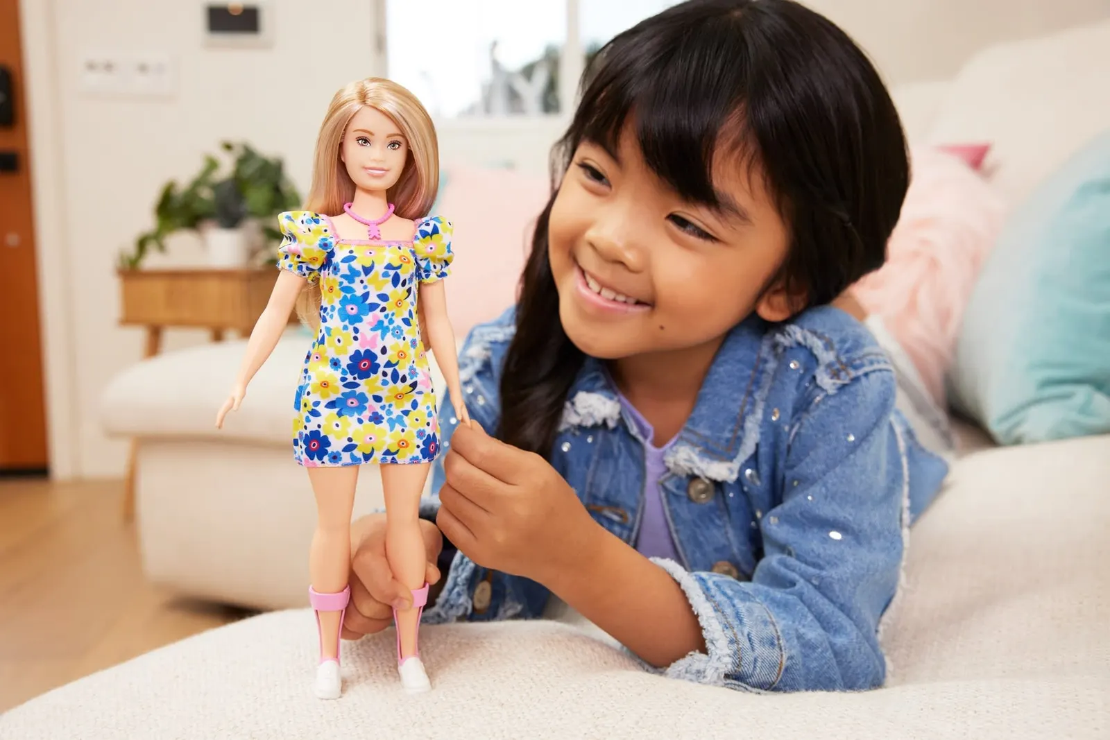 Mattel Barbie Fashionistas Doll - Floral Babydoll Dress (New pack.)