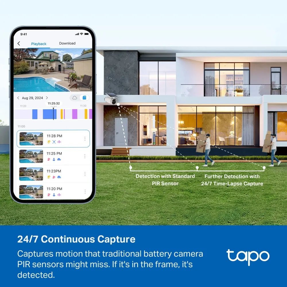 სმარტ კამერა TP-Link Tapo C465 Battery-Powered Security Camera
