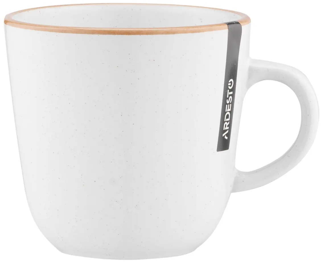 ფინჯანი ARDESTO Mug Apulia, 450ml, ceramic, white