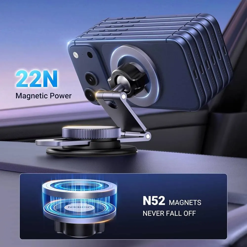 მობილურის დამჭერი UGREEN LP865 (45577), Dashboard Magnetic Car Phone Mount, Gray