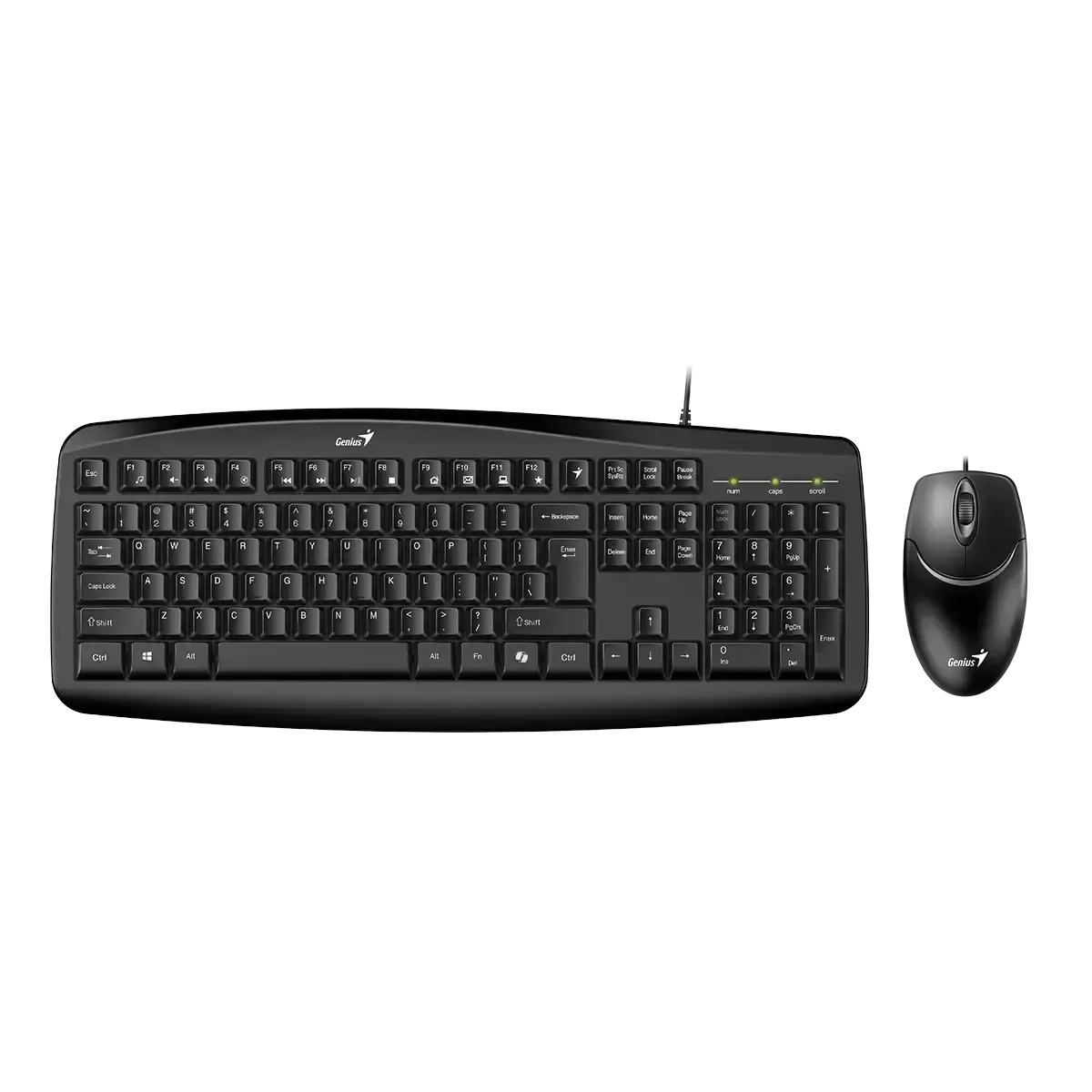 Genius, Smart KM-200, AI Copilot Key, Keyboard + Mouse, Black