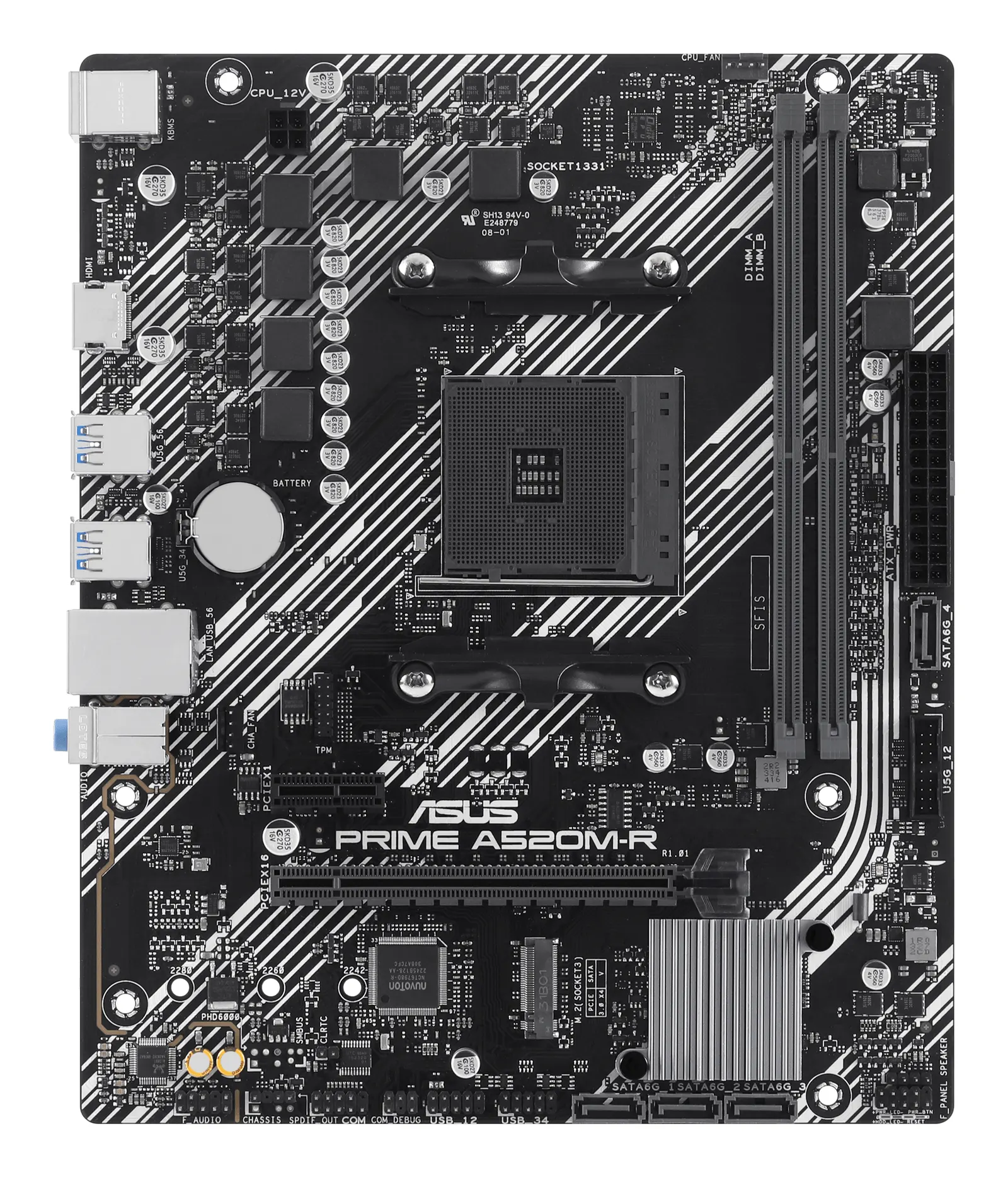 დედაპლატა ASUS Motherboard PRIME A520M-R sAM4 A520 2xDDR4 M.2 HDMI mATX