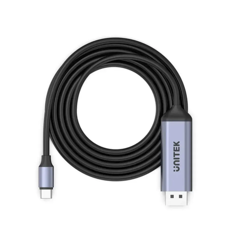 V1423C, UNITEK , USB-C To DP1.4 8K 60Hz Adapter Cable, Space Grey 1.8M.