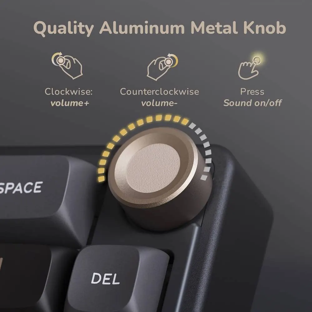 კლავიატურა Royal Kludge RK R65 RGB Mechanical Keyboard, Chartreuse switch, Hot Swappable, Type-C wired, Phantom
