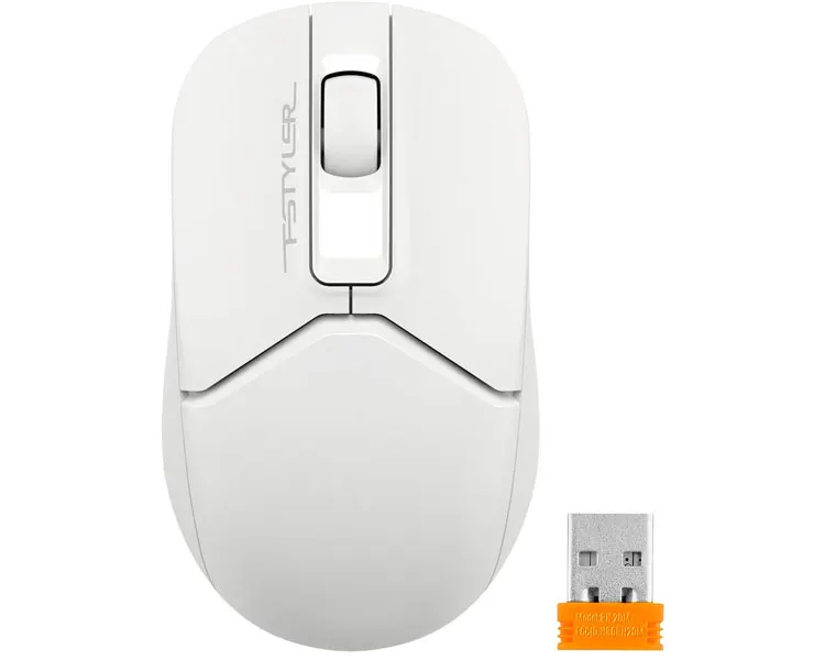 მაუსი A4tech Fstyler FG12S Wireless Mouse White