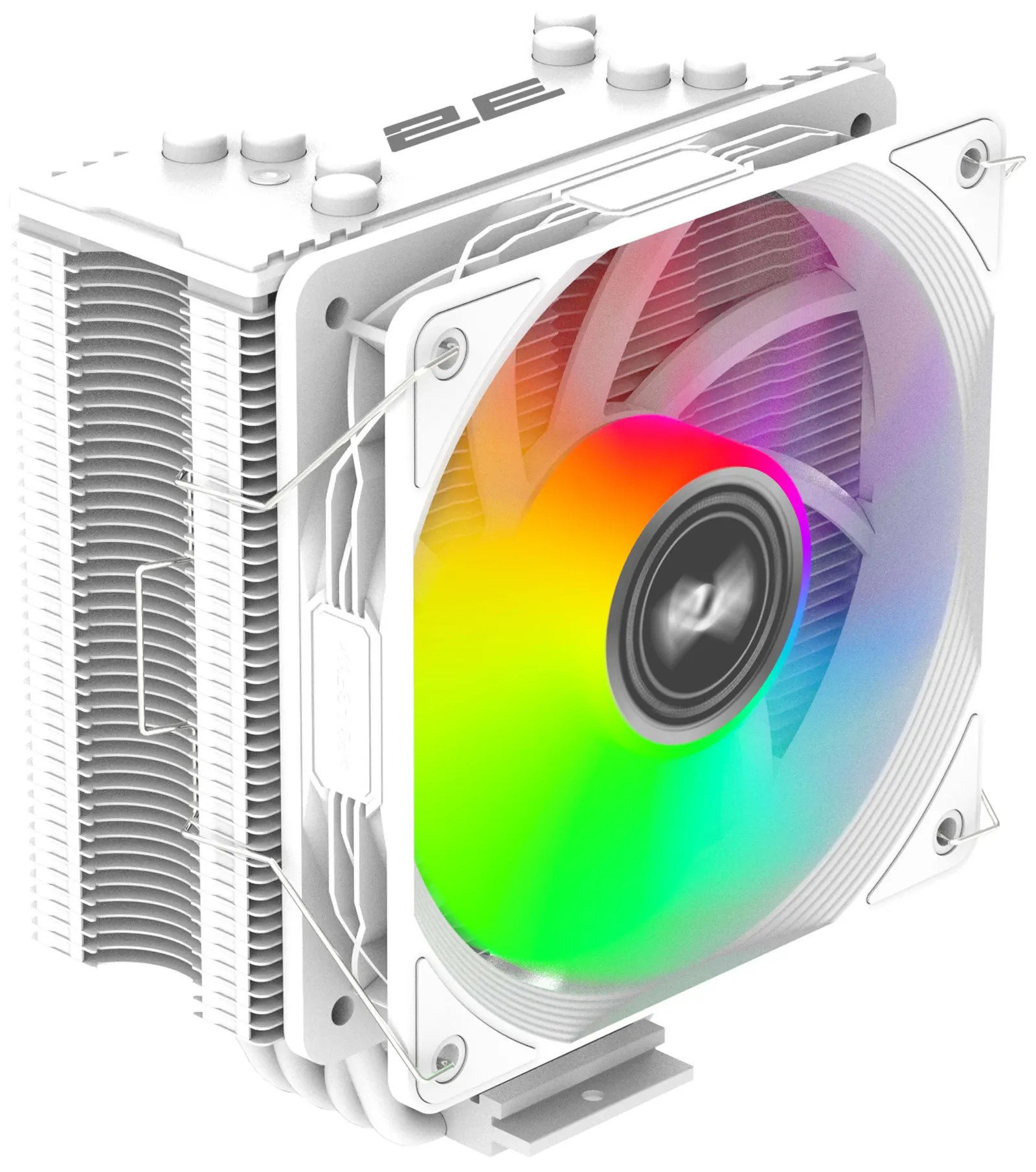 ქულერი 2E GAMING CPU cooler Air Cool ACN120W-ARGB, LGA1700, 1200, 115x, 1366, AM5, AM4, AM3, AM3+, AM2 ,AM2+, FM2, FM1 4pin PWM, 3pin +5VARGB, TDP 180W