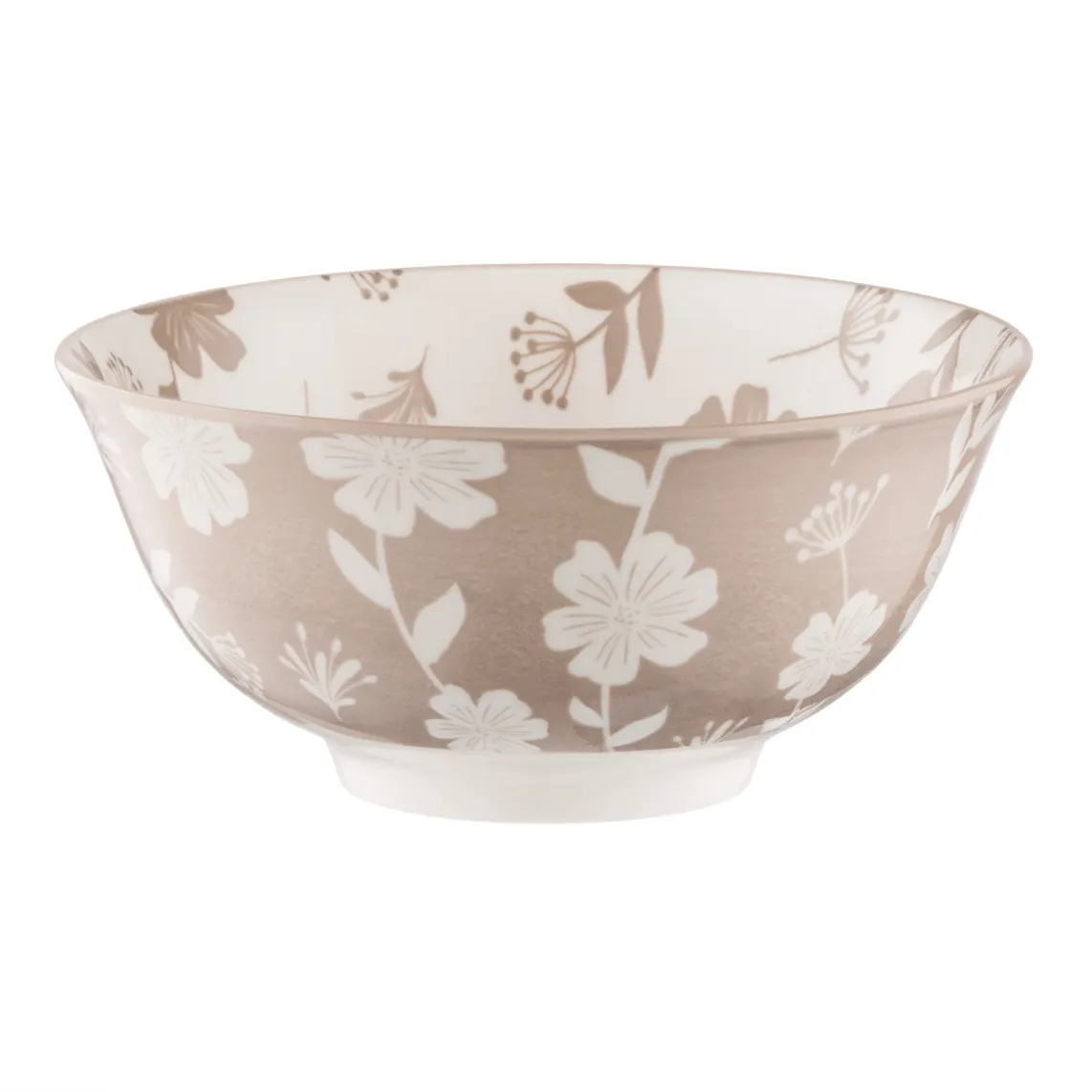 Bowl ARDESTO Ravenna, 620ml, 15cm, porcelain, white-beige