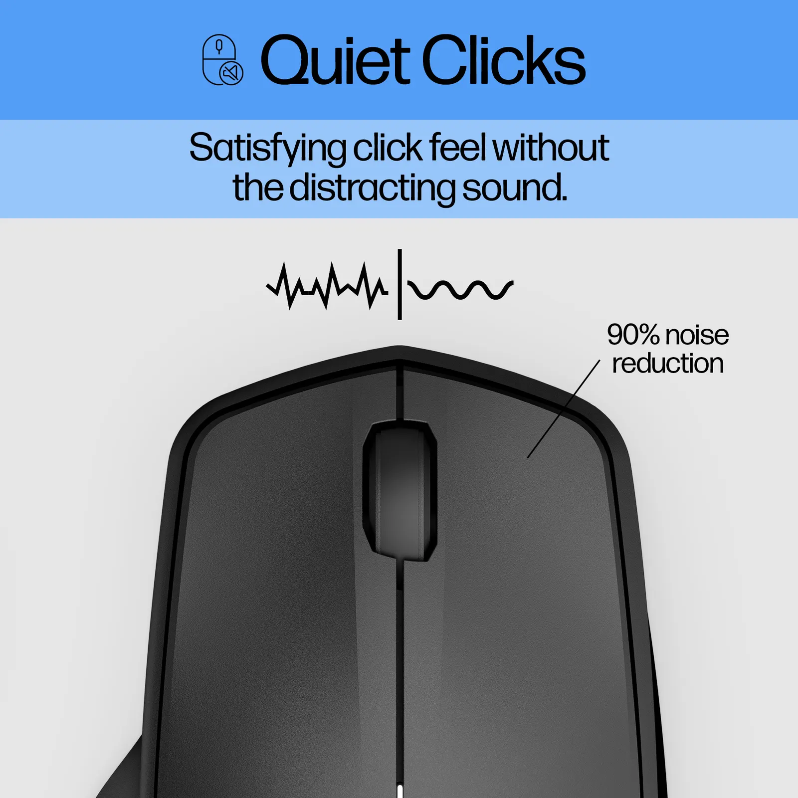 მაუსი HP 280 Silent Wireless Black