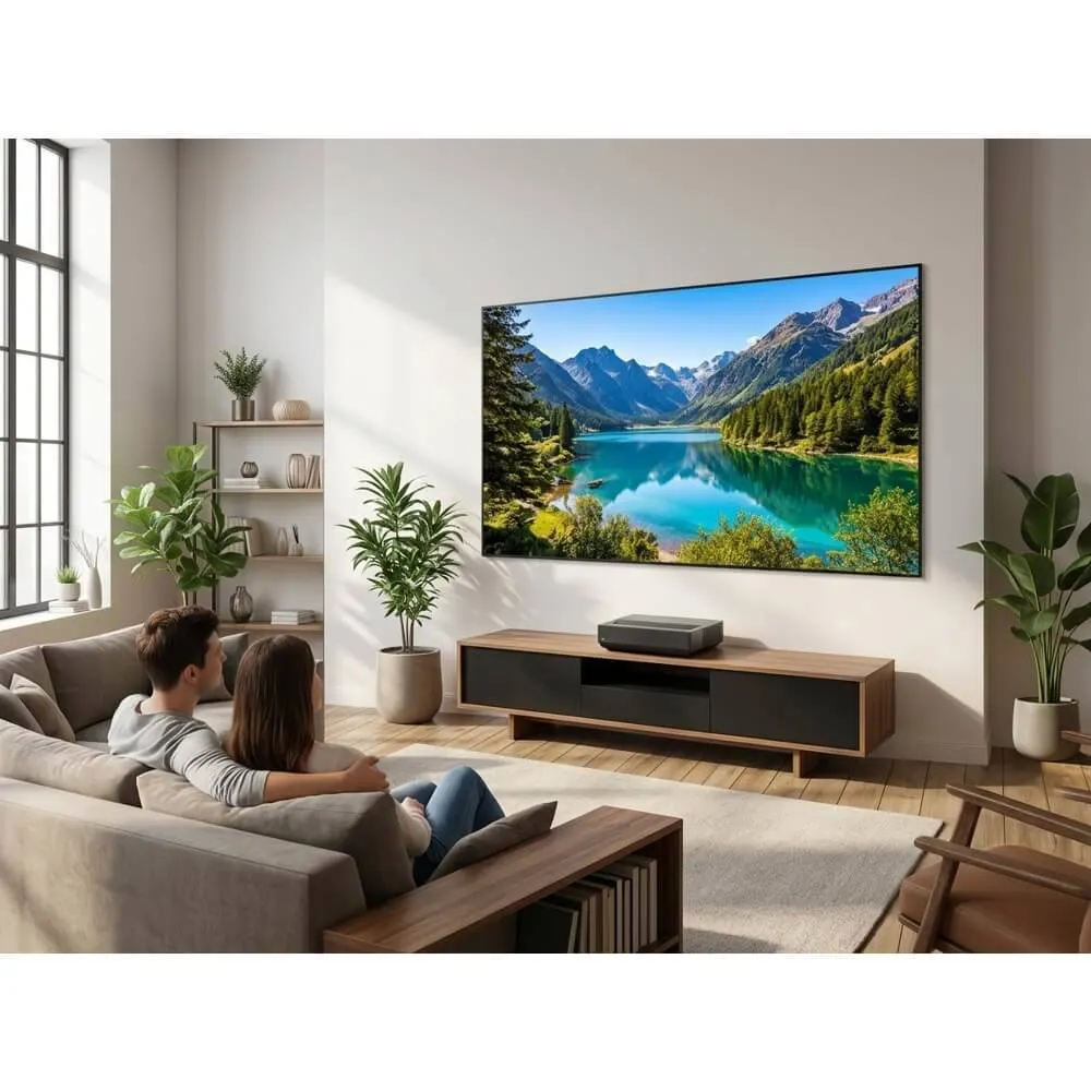 პროექტორის ეკრანი Allscreen CNF110HFS, ULTRA THIN BEZEL SCREEN, 243x137CM, 110", 16:9, ALR, High Brightness