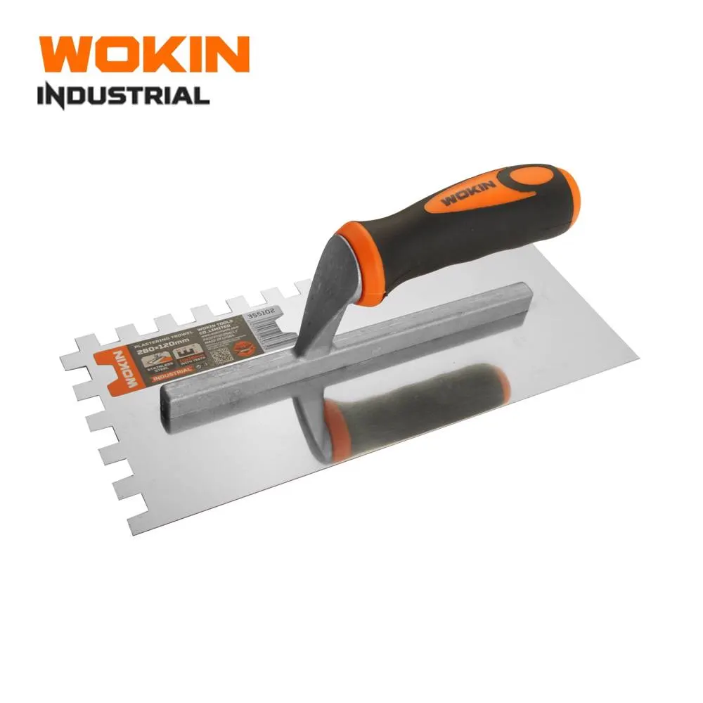 შპატელი Wokin 355102, 280mm, Plastering Trowel, Silver/Black