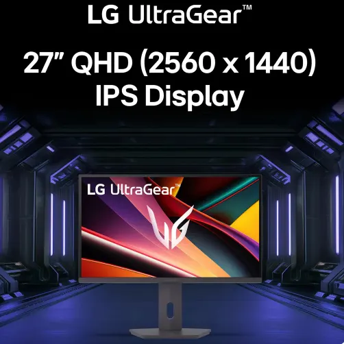 27G610A-B, LG, Monitor, Monitor/ LG/ LG UltraGear 27G610A-B 27'' QHD IPS 200Hz 2560 x 1440 400 cd/m² 1ms.