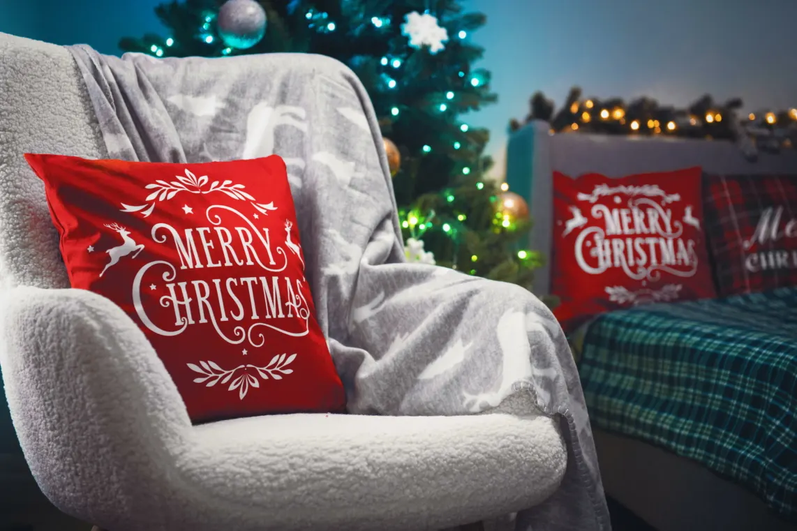 პლედი Ardesto Christmas Fleece blanket 130x160cm, 100% polyester, deer