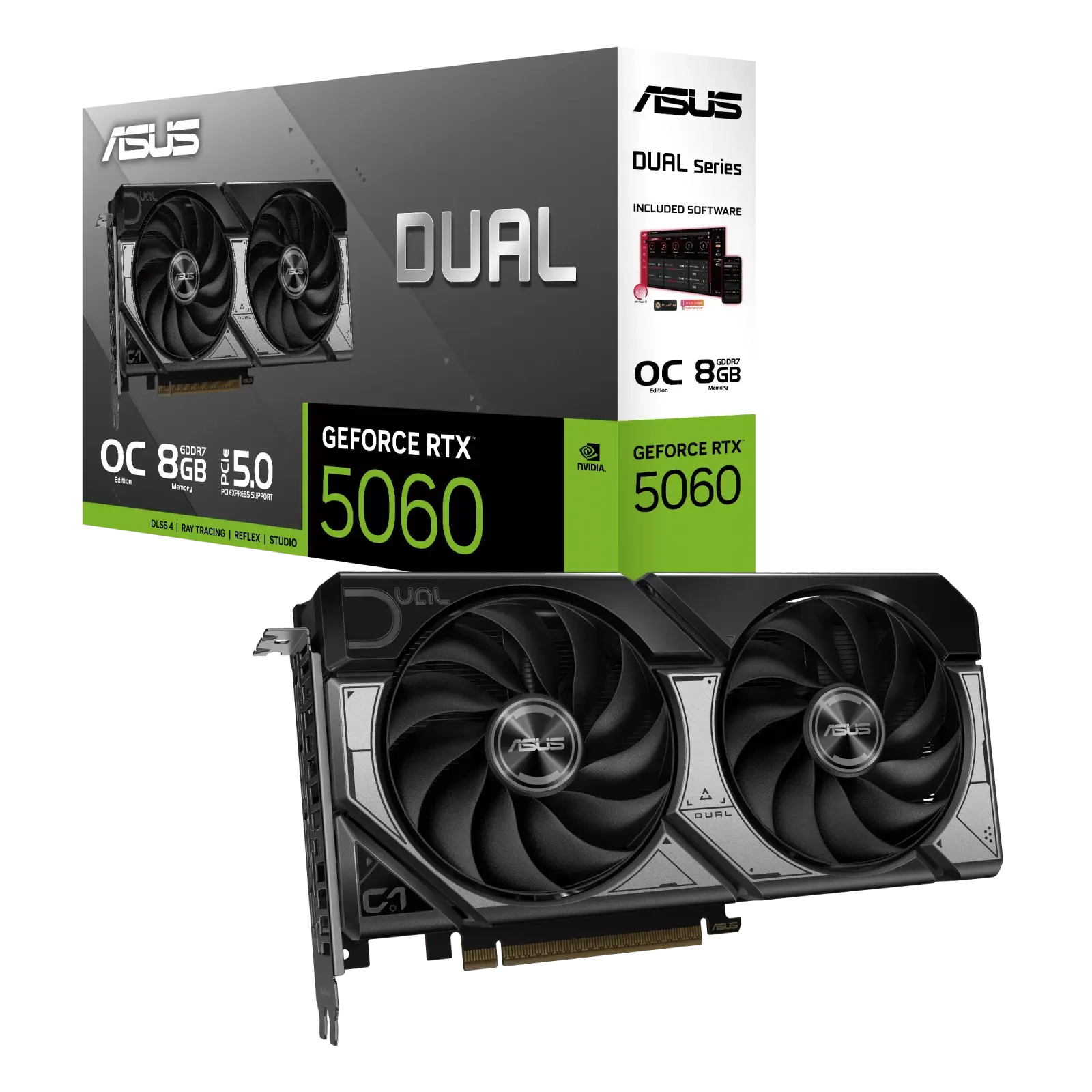 ვიდეობარათი ASUS Dual GeForce RTX™ 5060 8GB GDDR7 OC Edition