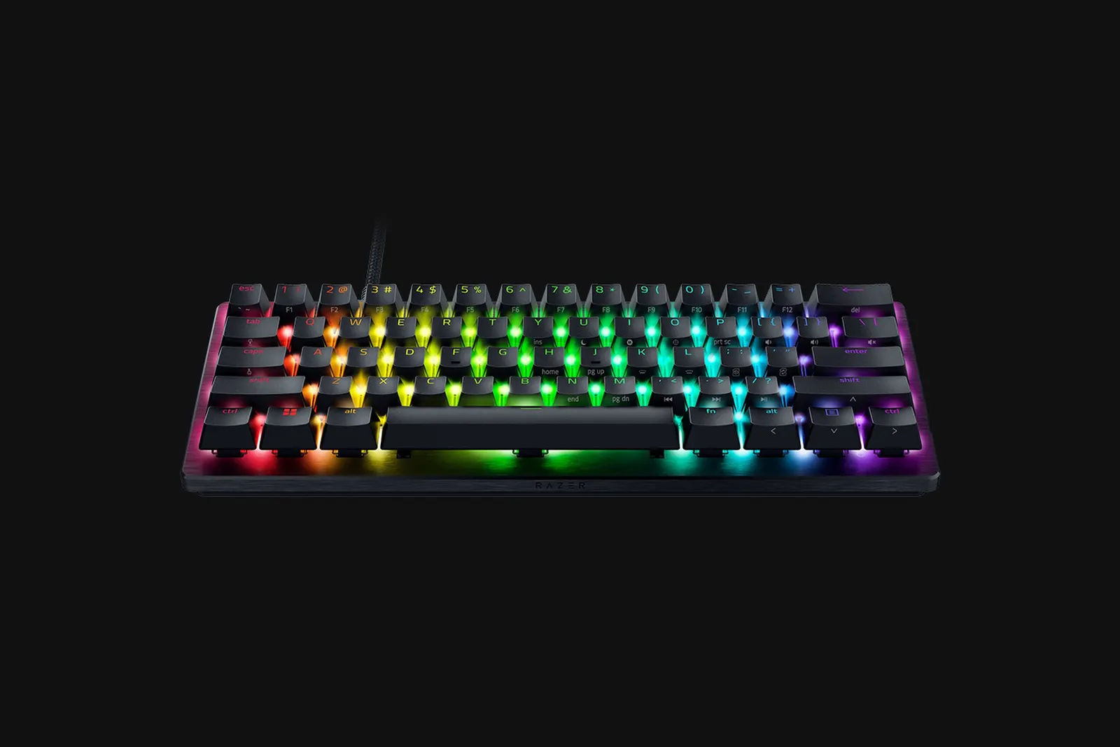 კლავიატურა Razer Keyboard Huntsman V3 Pro Mini RGB 61key Analog Optical Switches USB-A EN, black