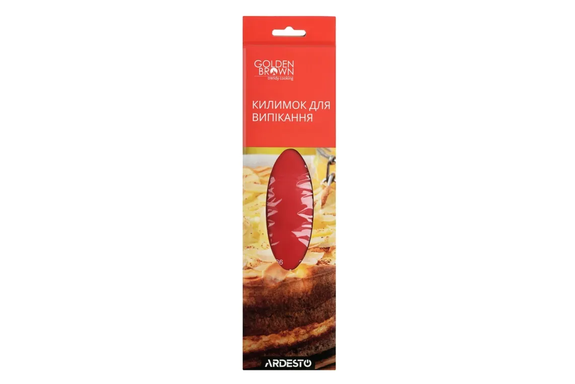 Silicone mat Ardesto Tasty baking 50*60CM, red, silicon