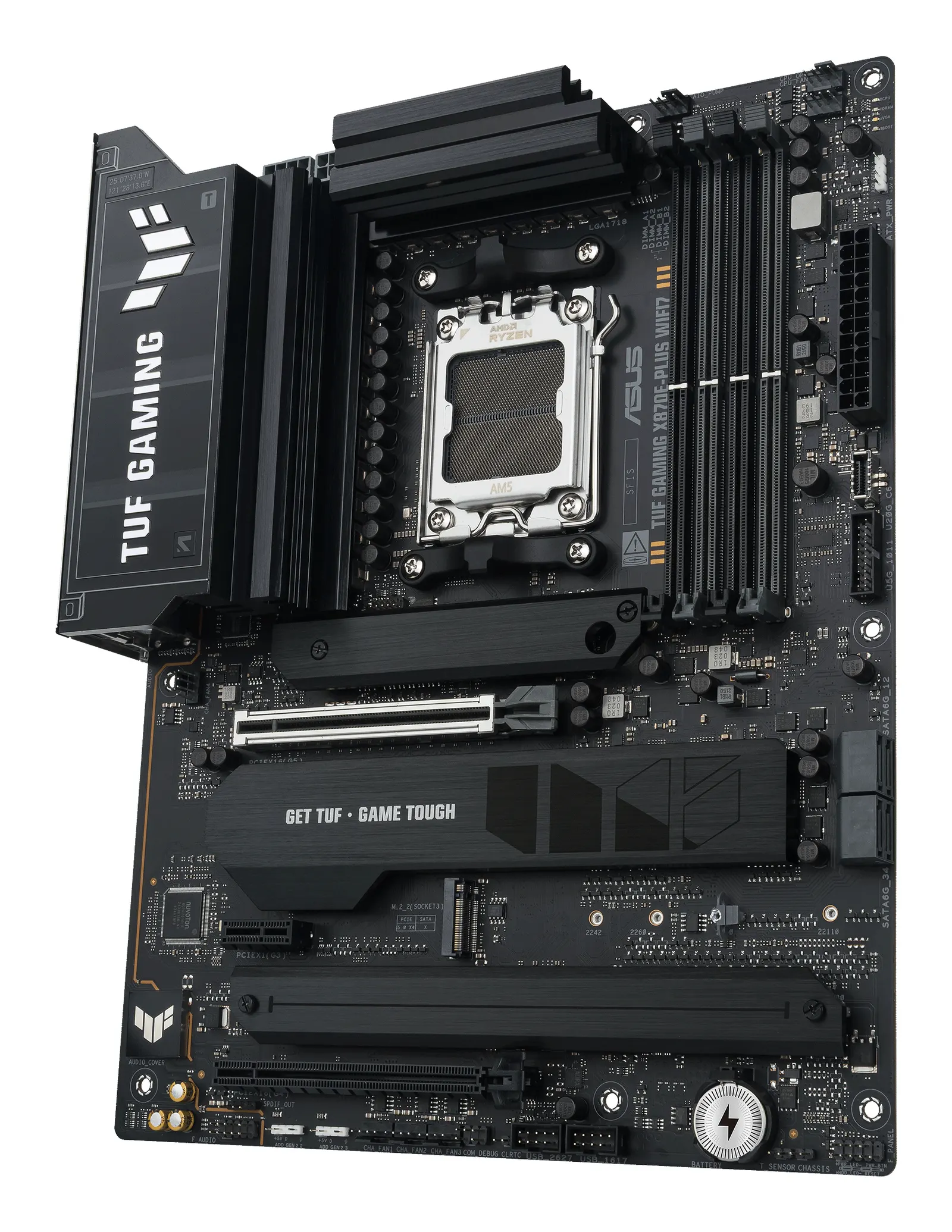 დედაპლატა ASUS Motherboard TUF GAMING X870E-PLUS WIFI7 sAM5 X870E 4xDDR5 M.2 HDMI Wi-Fi BT ATX