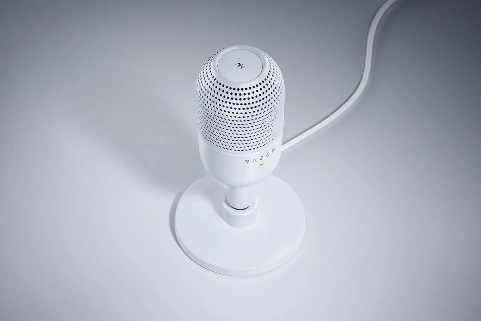 Razer gaming microphone Seiren V3 Mini, Omni, USB-A, 1.2m, white