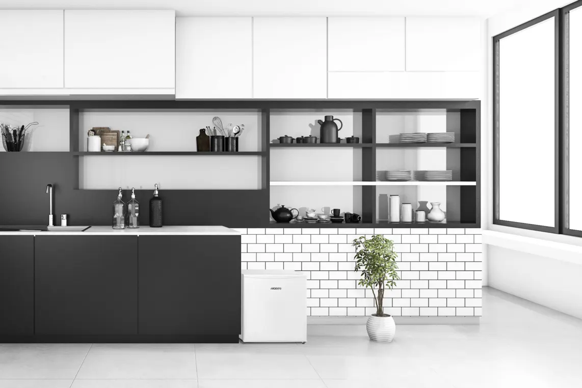 Refrigerator ARDESTO mini, 49.2x47.2x4549.2, 43L, A+, ST, white