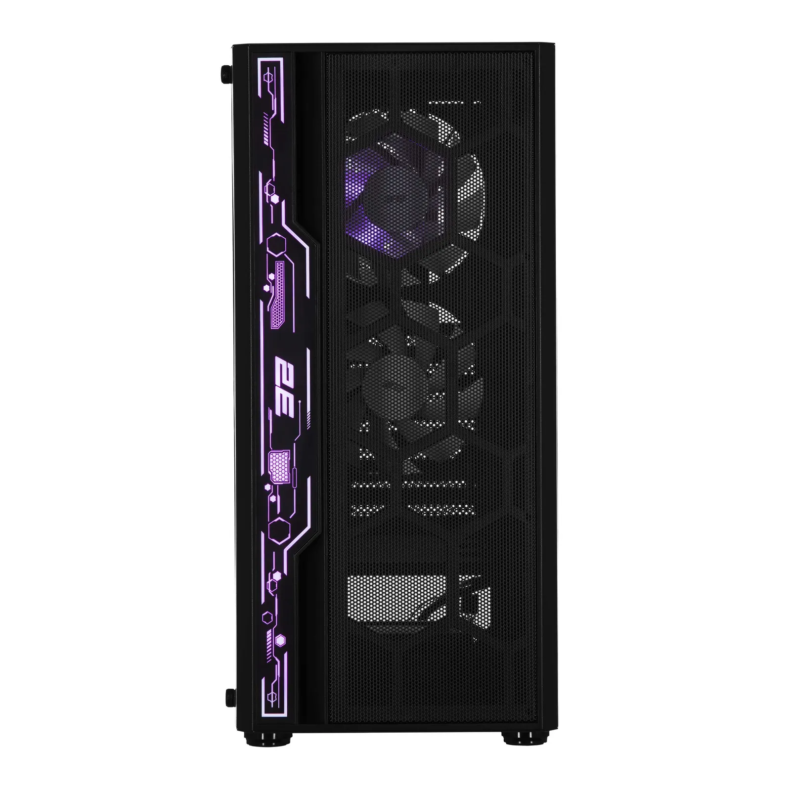 ქეისი 2E GAMING Computer case SPERO (G2052), MidT, 2xUSB2.0,1xUSB3.0, 1x120mm ARGB+strip,TG (side panel),without PSU,black