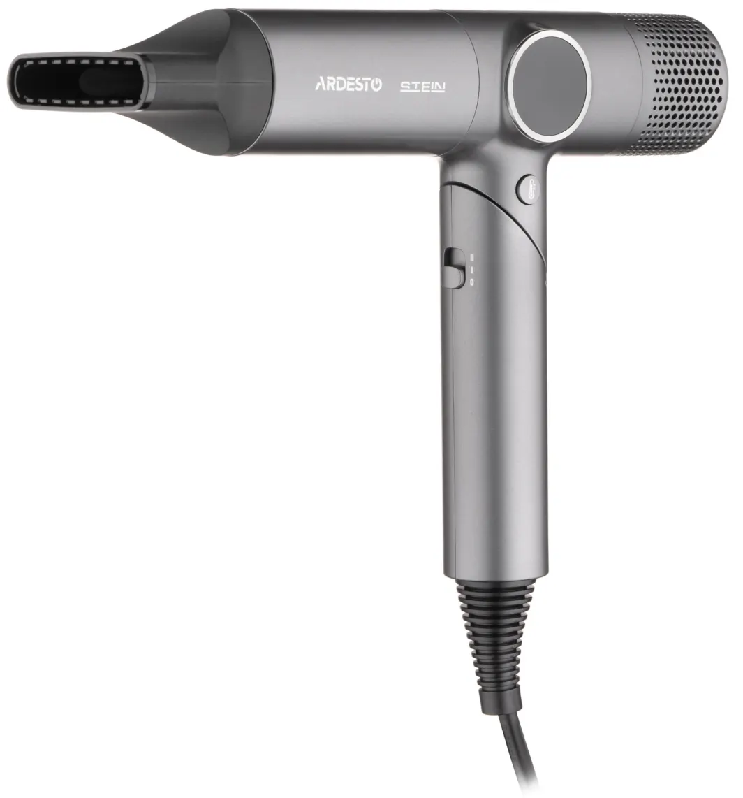 Ardesto Hair Dryer Stein, 1600W, 2 speeds, 4 heat setting, gray